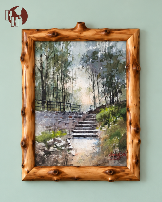 Path to Tranquility – Coffee Wood Wall Art 50×60 cm | HH HOME DECOR