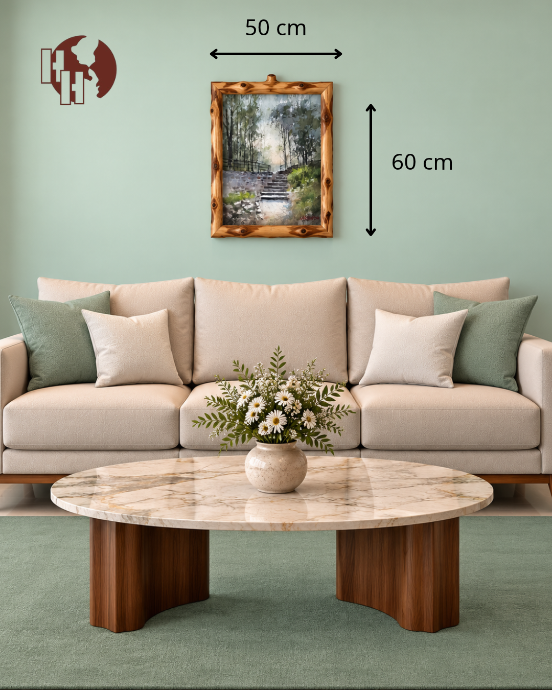 Path to Tranquility – Coffee Wood Wall Art 50×60 cm | HH HOME DECOR