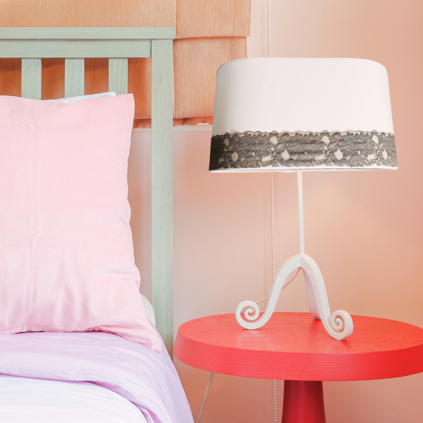 CD136;H 8.6" X L 16" X W9"; Oval Lamp Shade; Handmade Lamp Shades, Lamp shade for table lamp; Vintage Lamp Shade; Fabric lamp Shade.