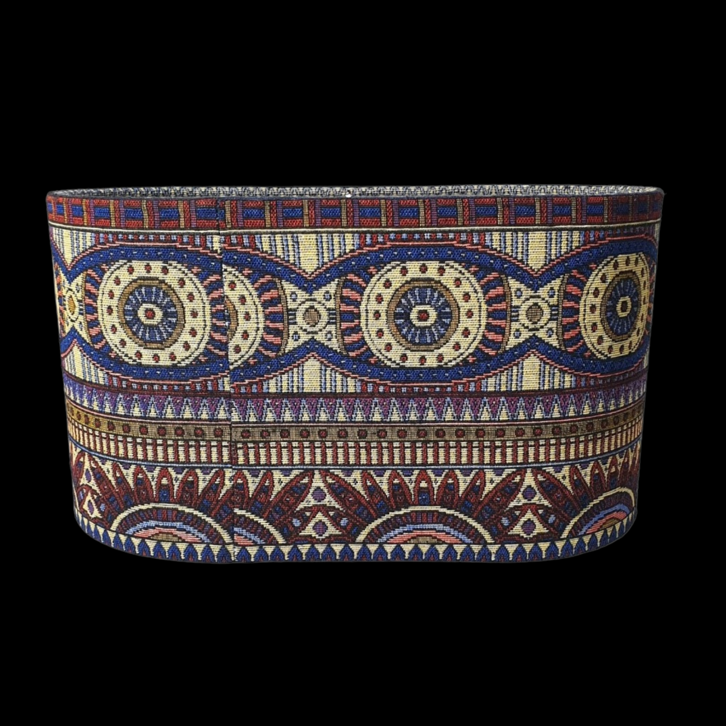CD138; Oval Lamp Shade; Handmade Lamp Shades, Lamp shade for table lamp; Vintage Lamp Shade; Fabric lamp Shade.