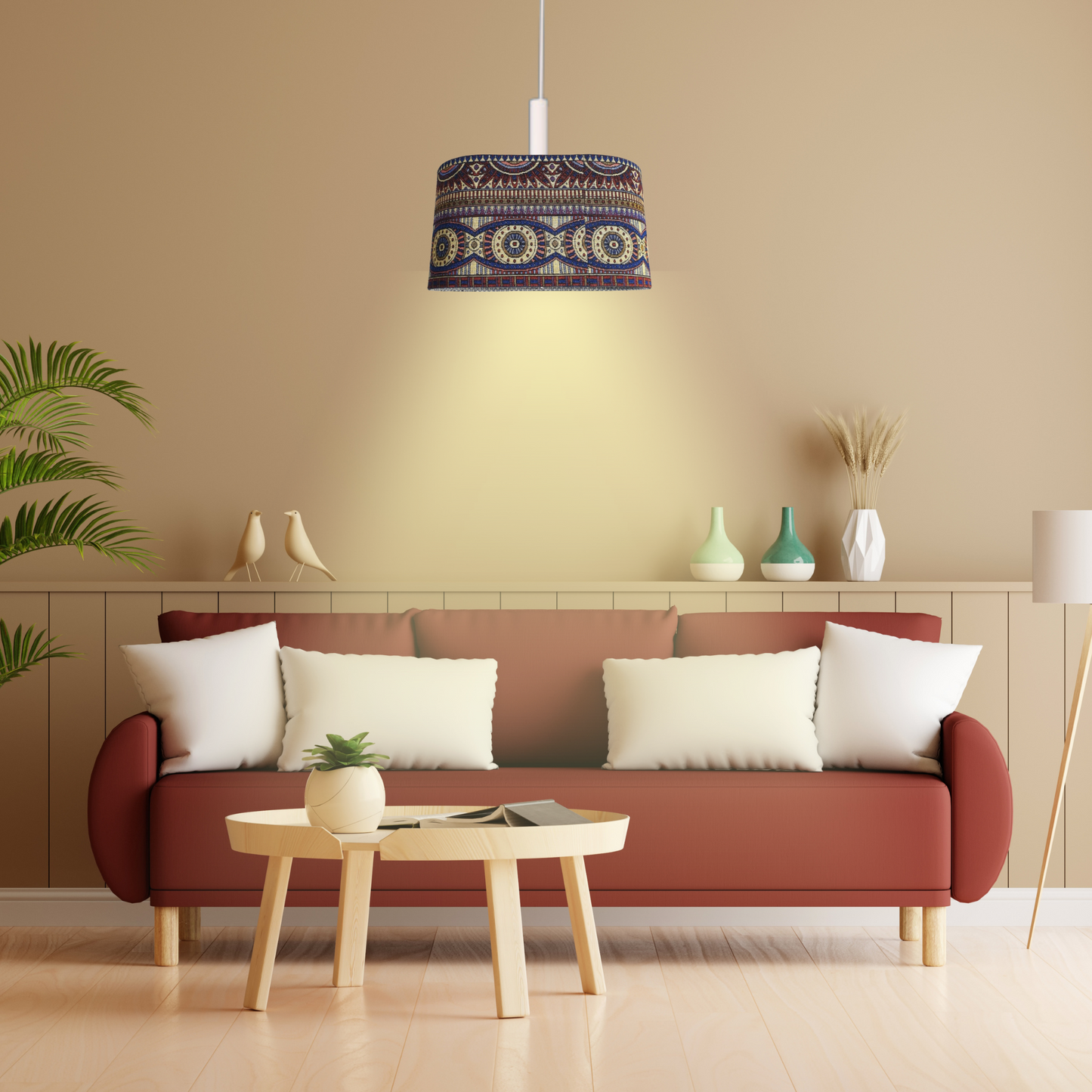 CD138; Oval Lamp Shade; Handmade Lamp Shades, Lamp shade for table lamp; Vintage Lamp Shade; Fabric lamp Shade.