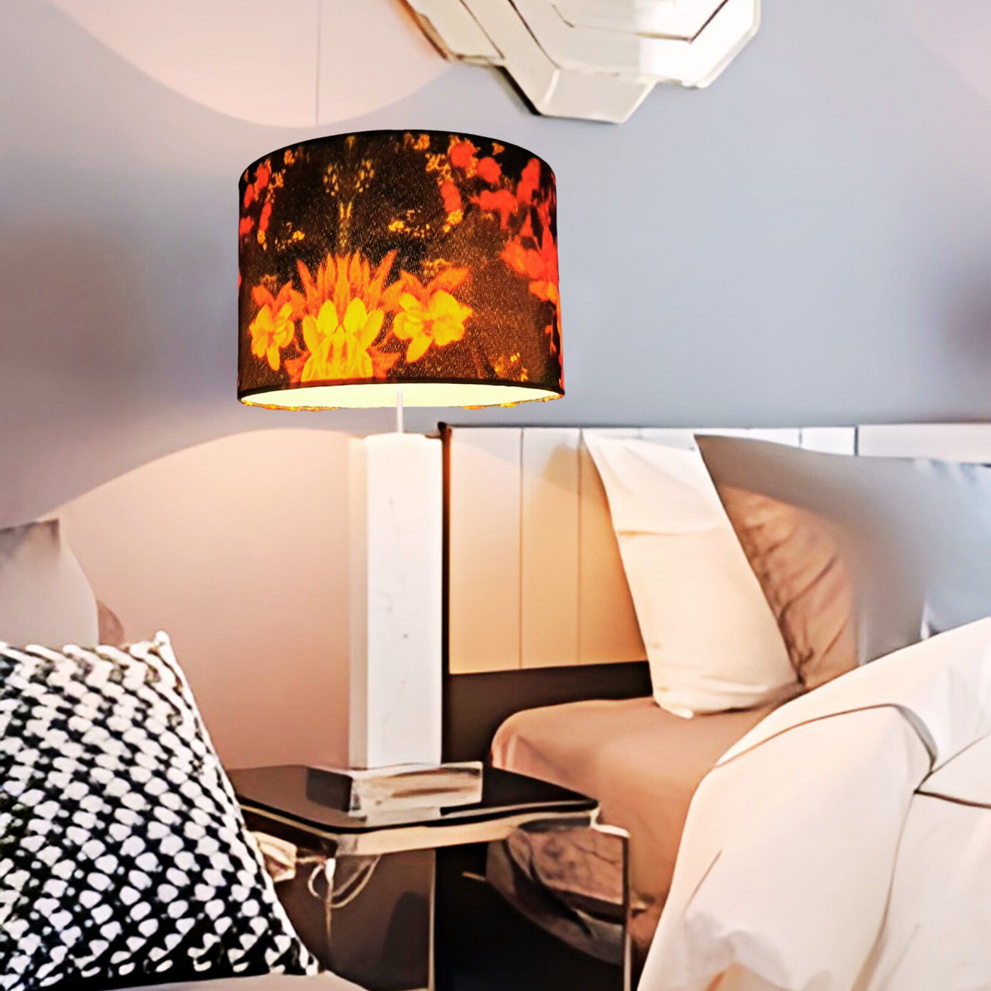 CD170- handmade Lamp shade, Pendant light lamp shade, Drum style,