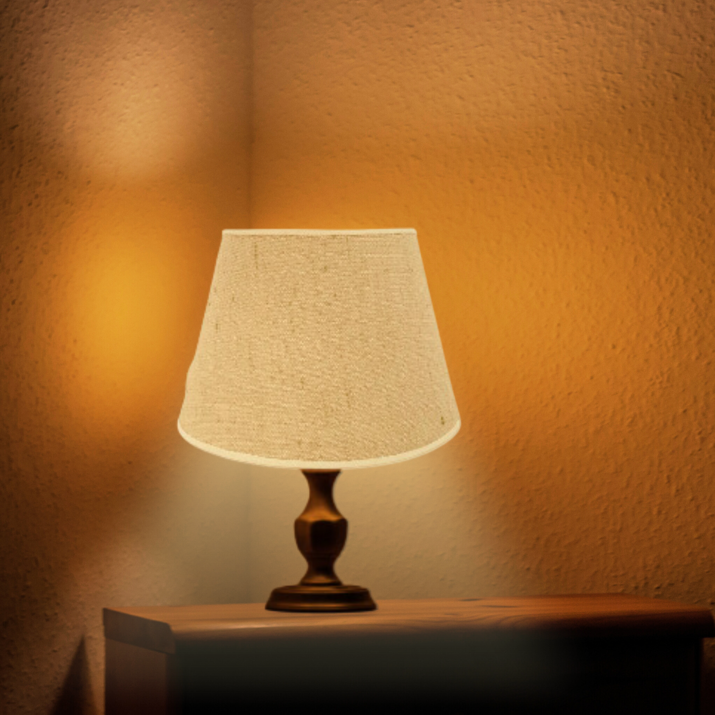 CD150 ; Bell Lamp Shade; Handmade Lamp Shades, Lamp shade for table lamp; Vintage Lamp Shade; Jute fabric lamp Shade.