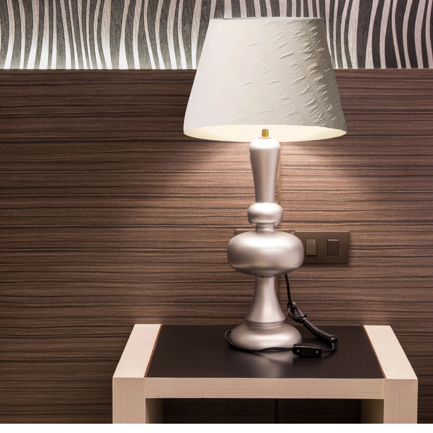 CD152H; 7.5" x W 11.4" ; Bell Lamp Shade; Handmade Lamp Shades, Lamp shade for table lamp; Vintage Lamp Shade; Fabric lamp Shade.