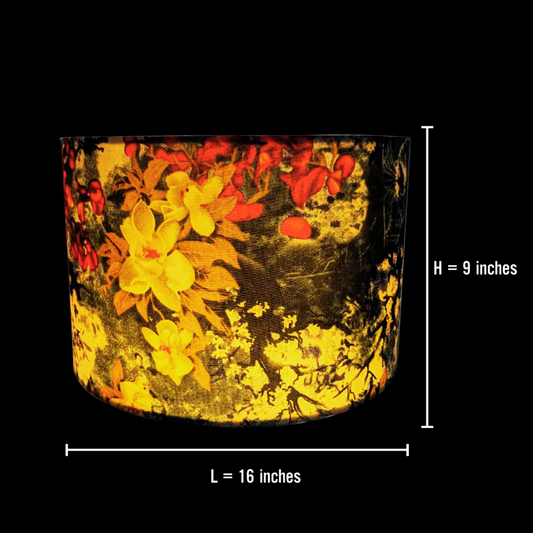 CD106; Drum Lamp Shade; Christmas Lamp Shade; Handmade Lamp Shade; Unique Lamp Shade; Fabric Lamp Shade.