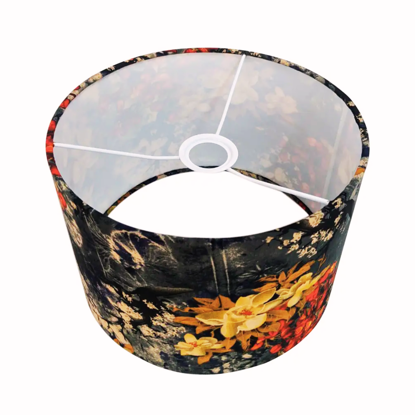 CD106; Drum Lamp Shade; Christmas Lamp Shade; Handmade Lamp Shade; Unique Lamp Shade; Fabric Lamp Shade.