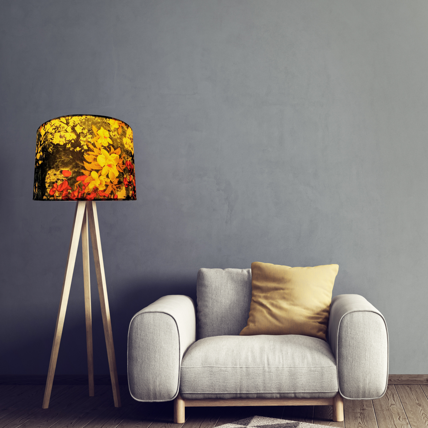 CD106; Drum Lamp Shade; Christmas Lamp Shade; Handmade Lamp Shade; Unique Lamp Shade; Fabric Lamp Shade.
