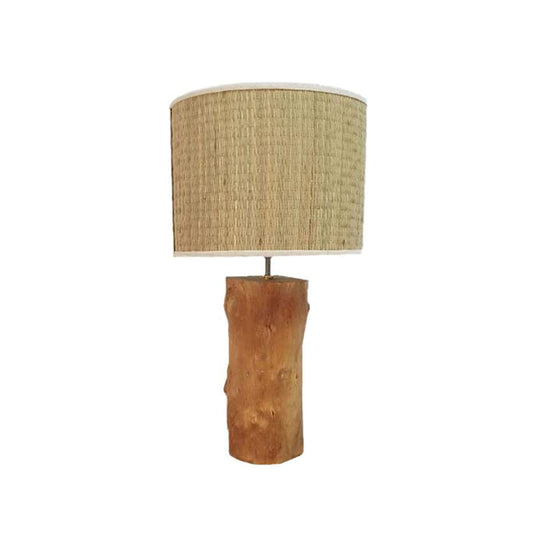 ( H58) H-H Table Lamp for Nightstands, Bedside Table Lamps for Your Bedroom, Handmade Desk Lamps for Home Office Farmhouse Living Room, Vintage Unique Bedside Lamp Made of Rustic Wood for Home Decor.