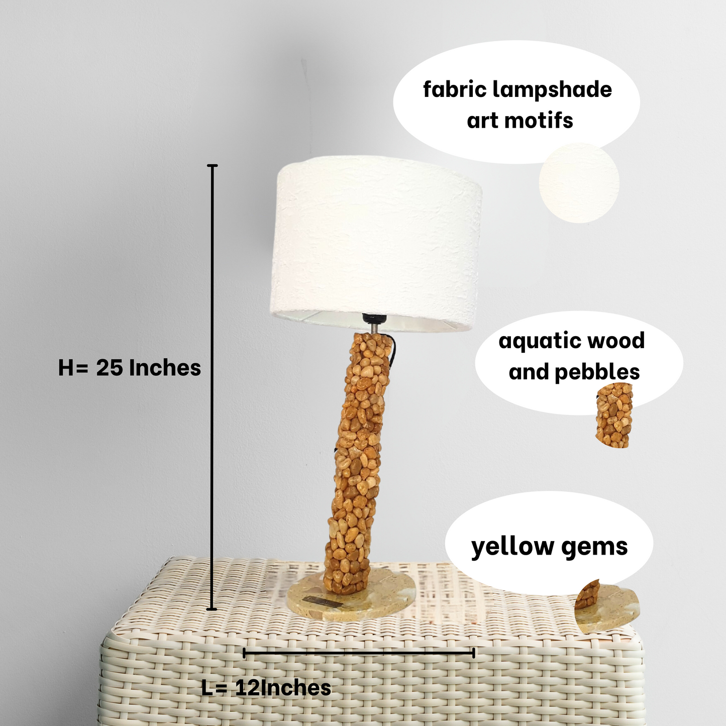 Rustic Table Lamp; home decor ; handmade gift TL64