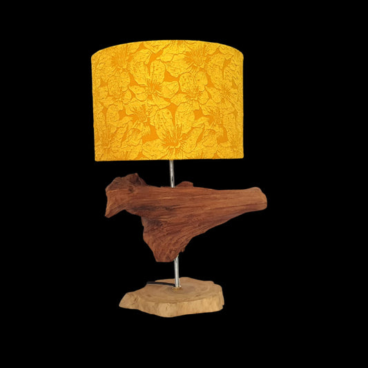 (TL58) H-H Table Lamp for Nightstands, Bedside Table Lamps for Your Bedroom, Handmade Desk Lamps for Home Office Farmhouse Living Room, Vintage Unique Bedside Lamp Made of Rustic Wood for Home Decor.