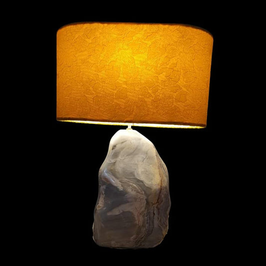 (H71) H-H Table Lamp for Nightstands, Bedside Table Lamps for Your Bedroom, Handmade Desk Lamps for Home Office Farmhouse Living Room, Vintage Unique Bedside Lamp Made of Rustic Wood for Home Decor