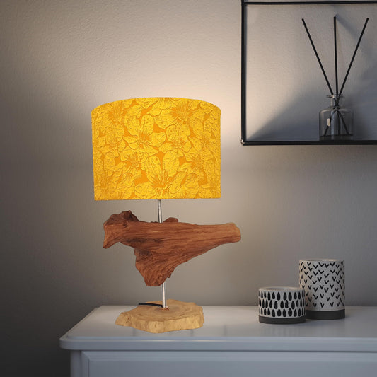 (TL58) H-H Table Lamp for Nightstands, Bedside Table Lamps for Your Bedroom, Handmade Desk Lamps for Home Office Farmhouse Living Room, Vintage Unique Bedside Lamp Made of Rustic Wood for Home Decor.