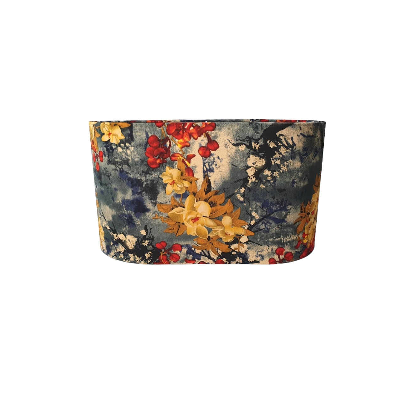 CD140-H 8.6" X L 16" X W9"; Oval Lamp Shade; Handmade Lamp Shades, Lamp shade for table lamp; Vintage Lamp Shade; Fabric lamp Shade.