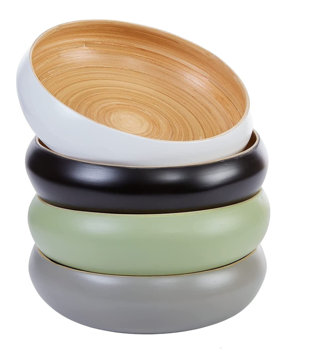 CT01-Lightweight Bamboo Popcorn Bowl, Bamboo Salat Bowl, Bamboo Fruit Bowl.