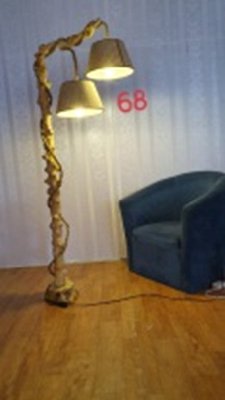 Rustic Floor Lamp; home decor ; handmade lamp; FL68