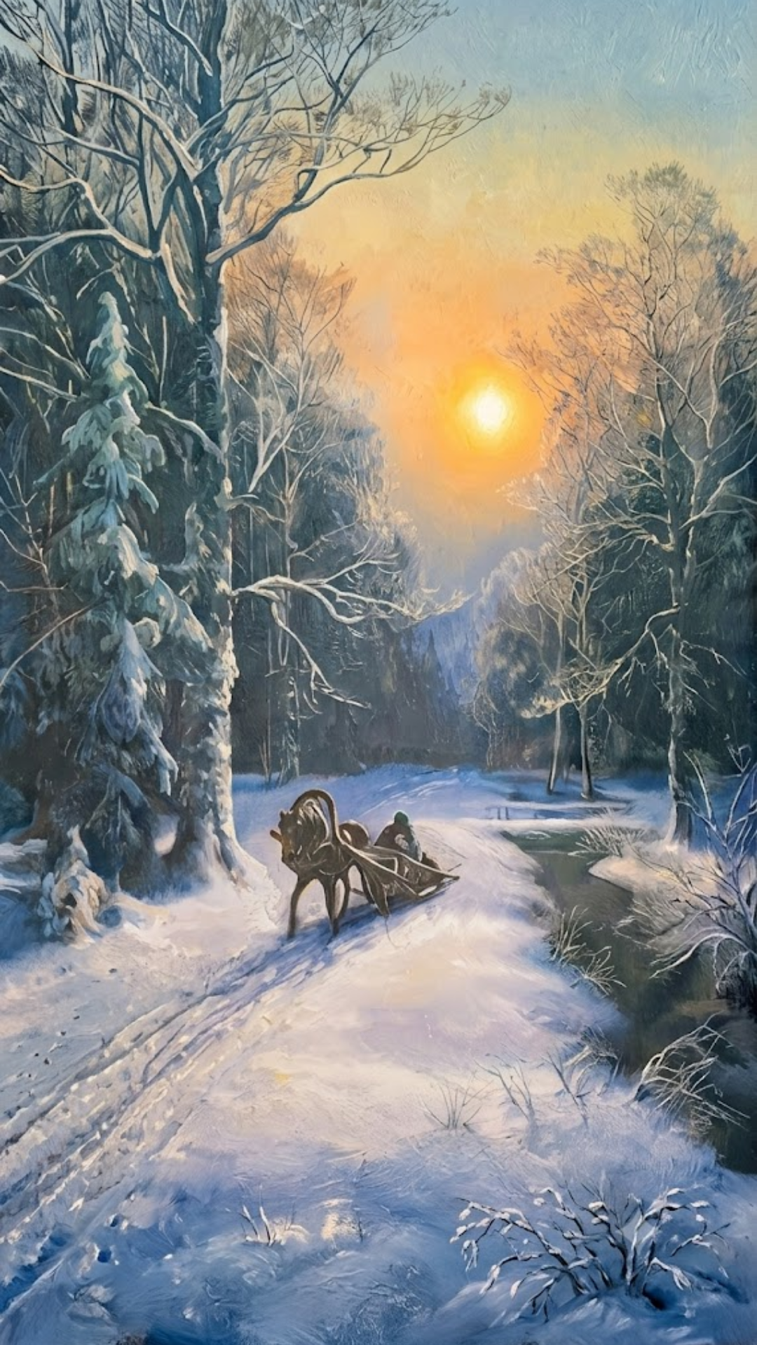 A JOURNEY THROUGH THE SNOWY FOREST - ARE YOU HEADING TOWARDS THE SUN?