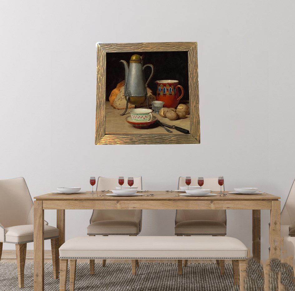 RUSTIC OIL PAINTING . HANDMADE , GIFTS , SPECIAL GIFTS ( 028 TR/H-H )