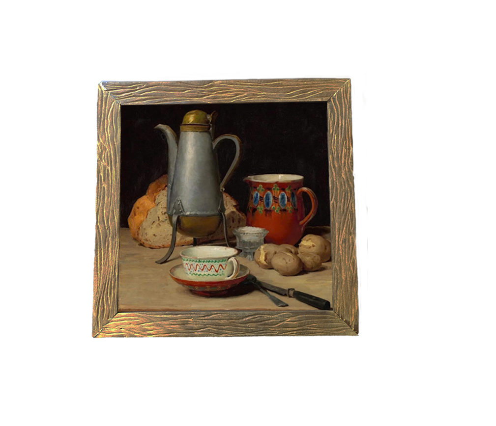 RUSTIC OIL PAINTING . HANDMADE , GIFTS , SPECIAL GIFTS ( 028 TR/H-H )