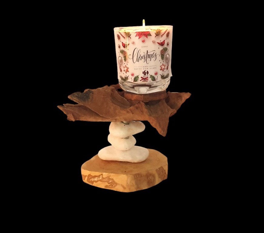 DN254-Candle Holder, Christmas Candle Holer, Unique gift, special gift.