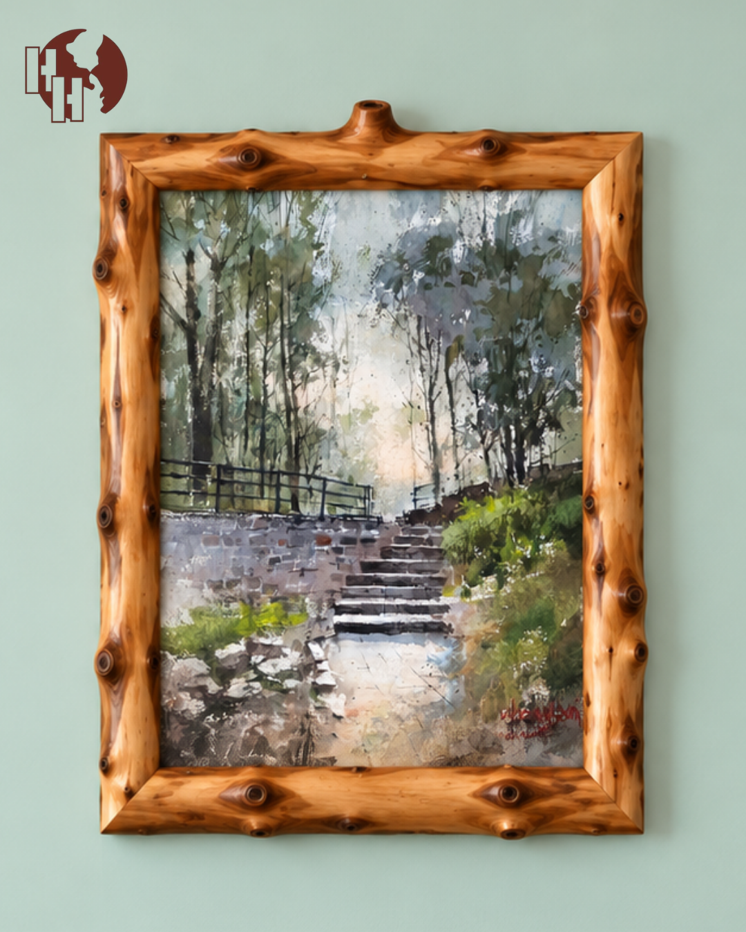 Path to Tranquility – Coffee Wood Wall Art 50×60 cm | HH HOME DECOR
