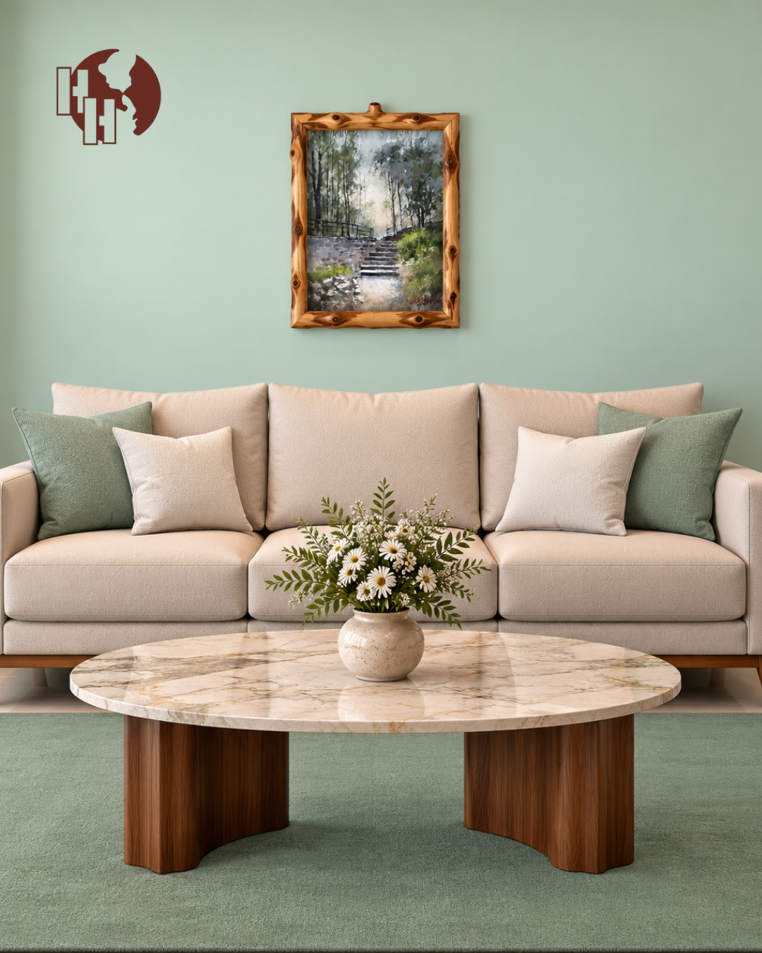 Path to Tranquility – Coffee Wood Wall Art 50×60 cm | HH HOME DECOR