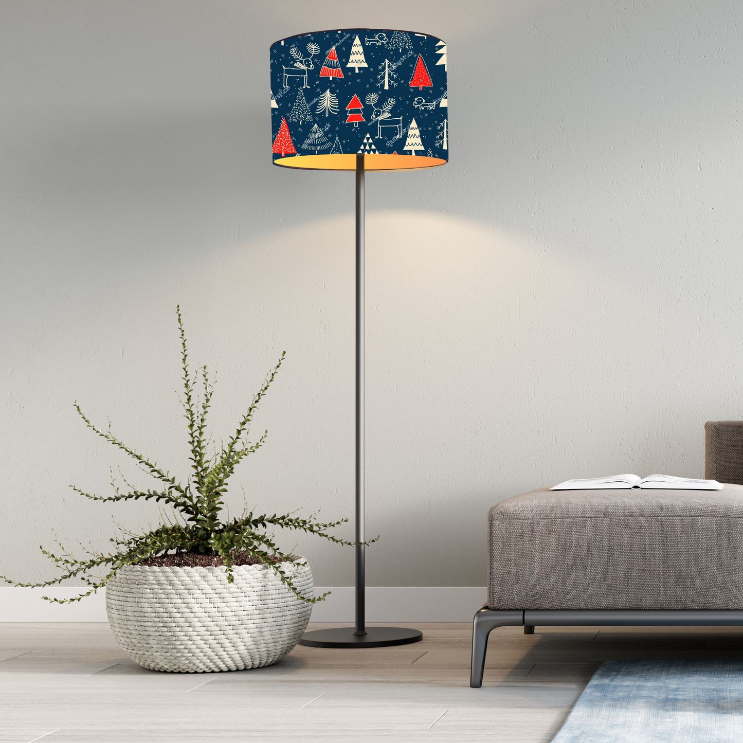 CD186-DM-handmade Lamp shade, Pendant light lamp shade, Drum style Lamp Shade,