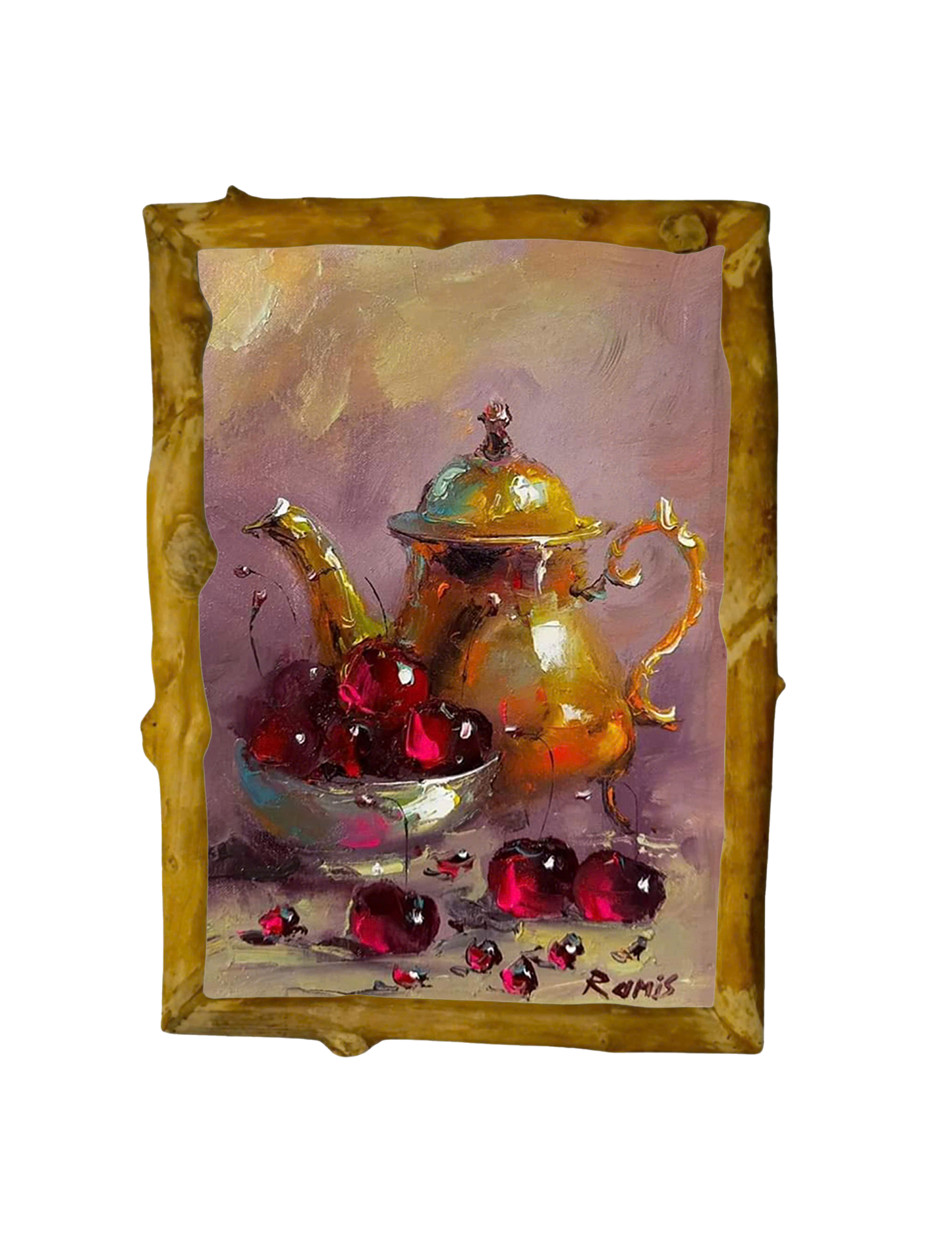 TRANH TĨNH VẬT KHUNG GỖ LŨA, GỖ COFFEE - TRI 26