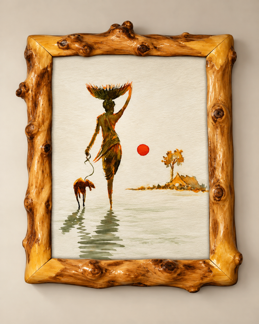 Graceful Journey – Coffee Wood Wall Art 50×60 cm | HH HOME DECOR