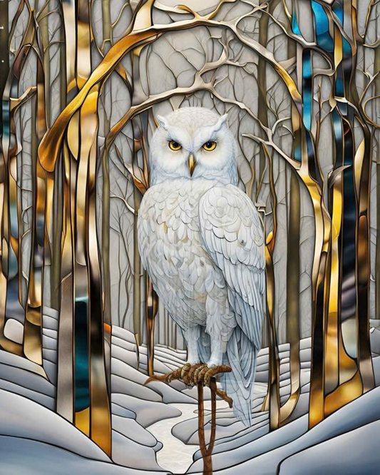 White Owl Coffee Wood Wall Art 50×60 cm | HH HOME DECOR