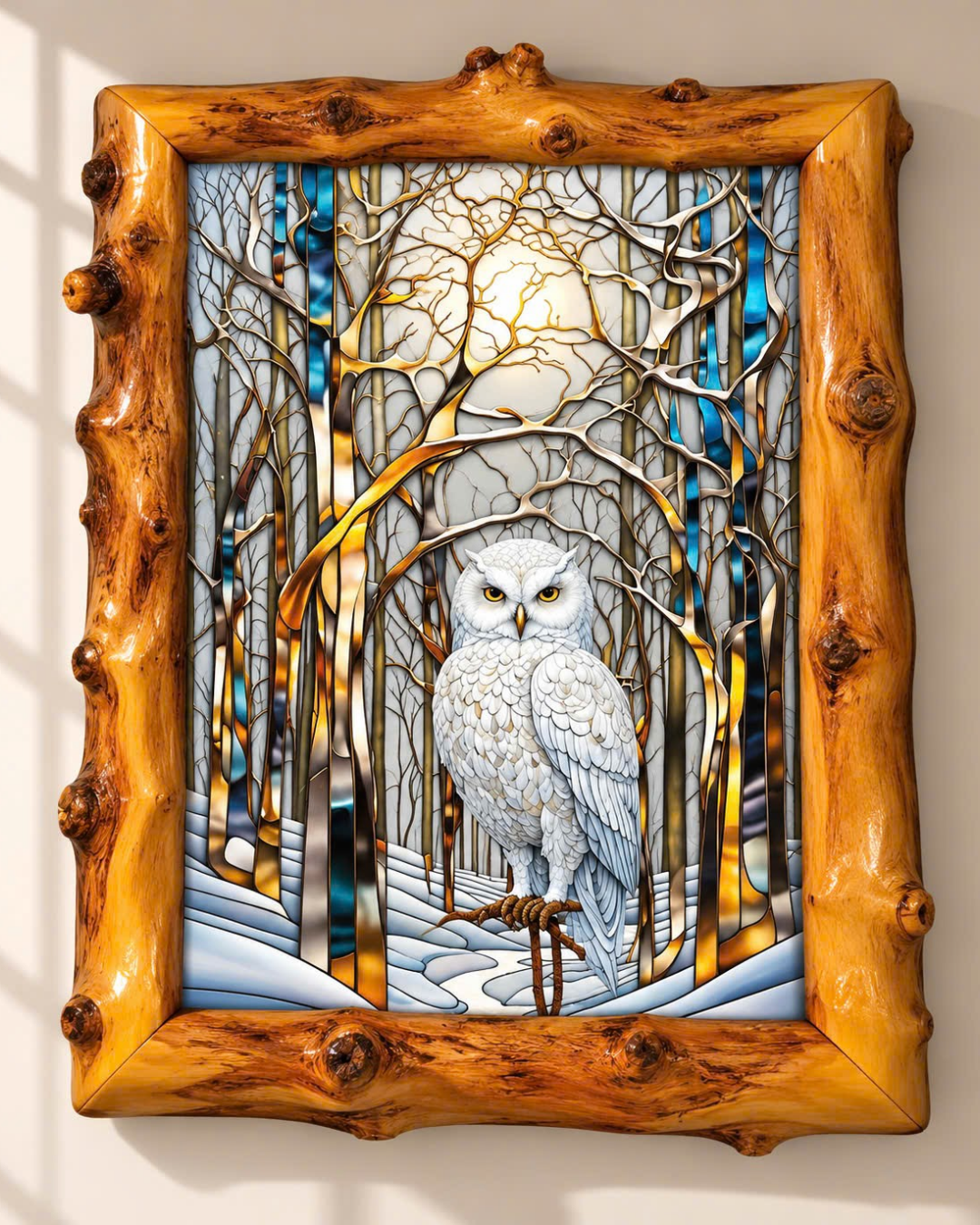 White Owl Coffee Wood Wall Art 50×60 cm | HH HOME DECOR