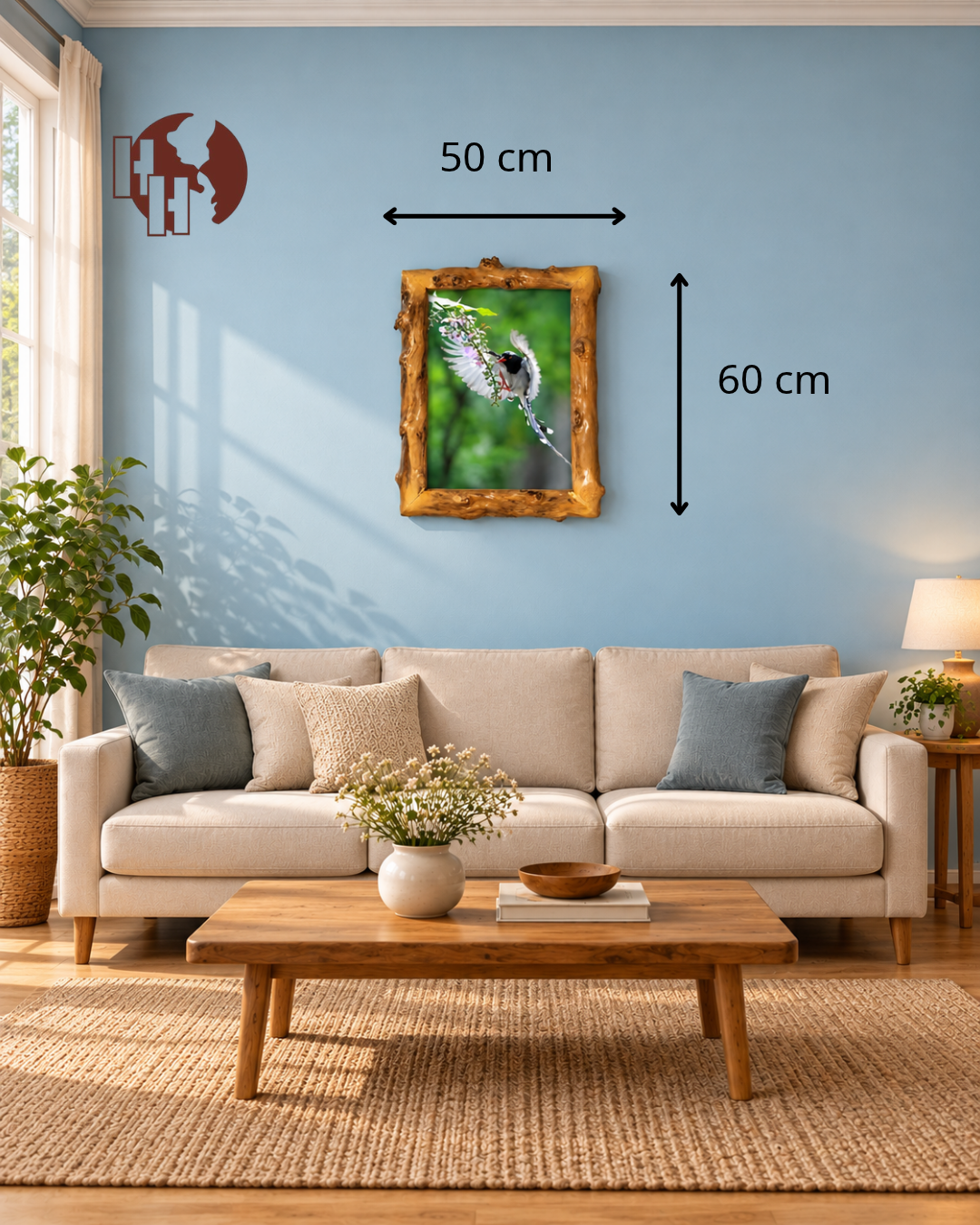 Wings of Freedom – Coffee Wood Wall Art 50×60 cm | HH HOME DECOR