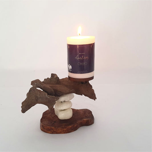 DN254-Candle Holder, Christmas Candle Holer, Unique gift, special gift.