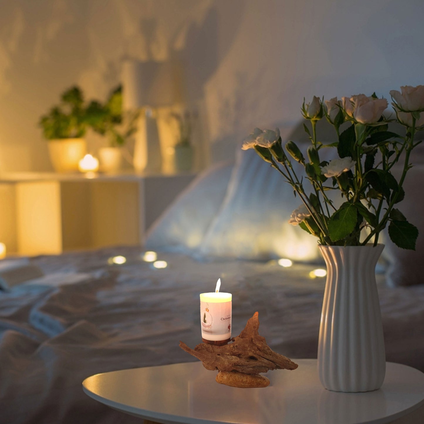 DN256-Candle Holder, Christmas Candle Holer.