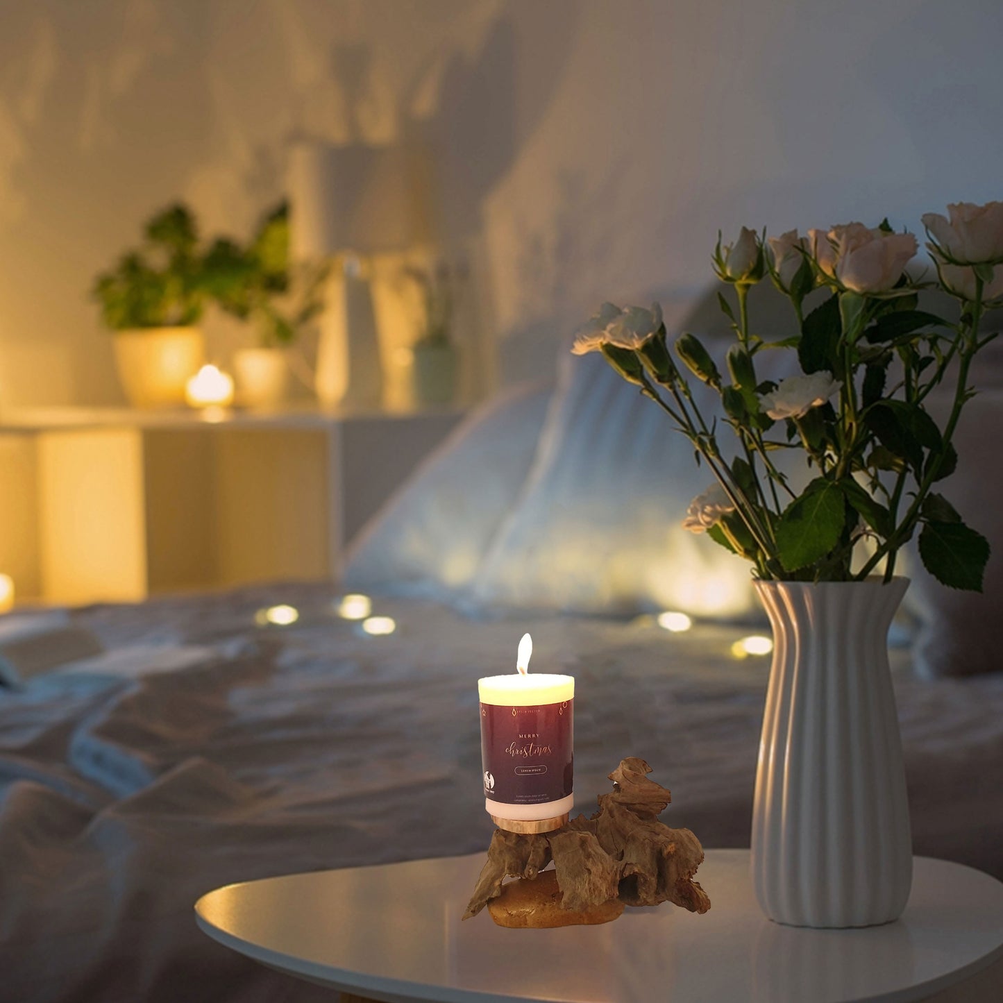 DN258-Candle Holder, Christmas Candle Holer.