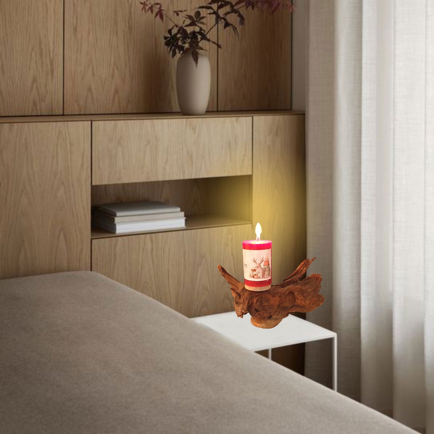 DN264-Candle Holder, Christmas Candle Holer.