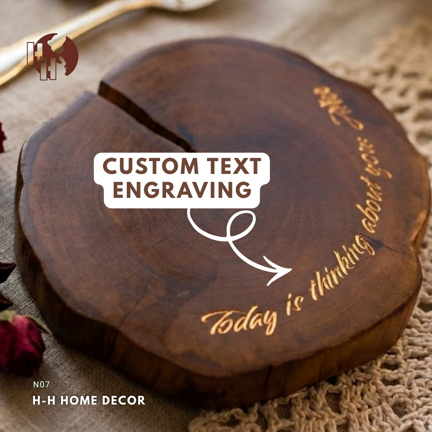 [N07] Driftwood Love Note Candle Holder