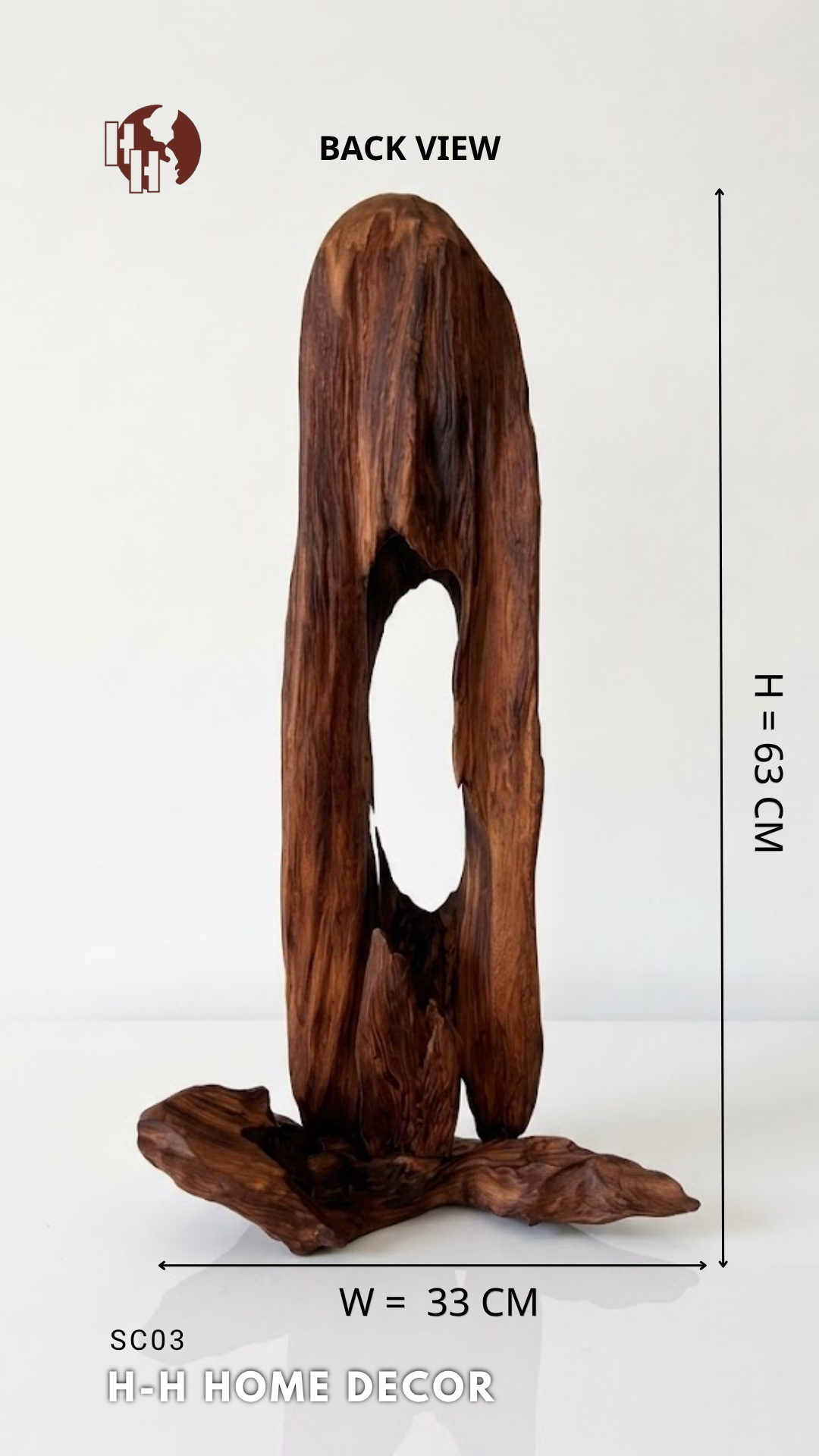 [SC03] Premium Natural Driftwood Art Sculpture - H-H Home Decor