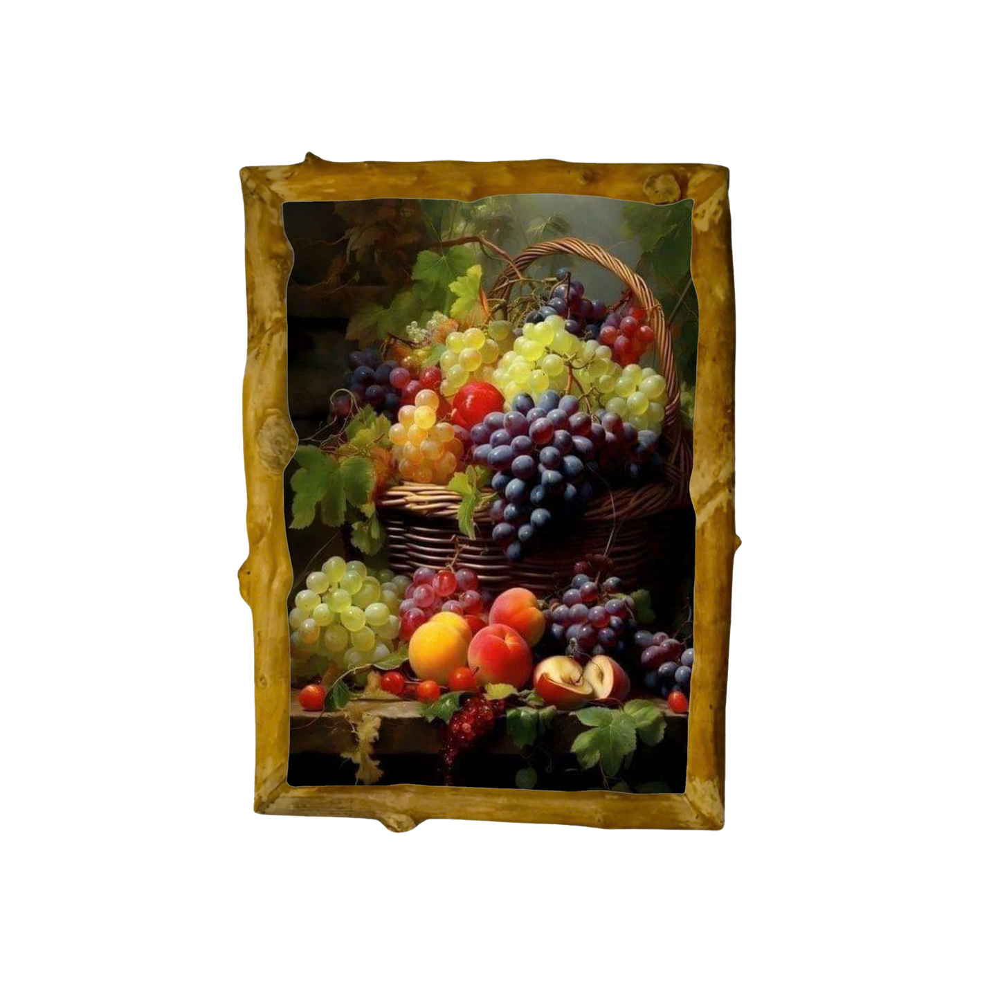 THE OIL PAITING FOR KITCHEN ROOM AND NATURAL WOOD FRAMES  ( TR 038/HH )