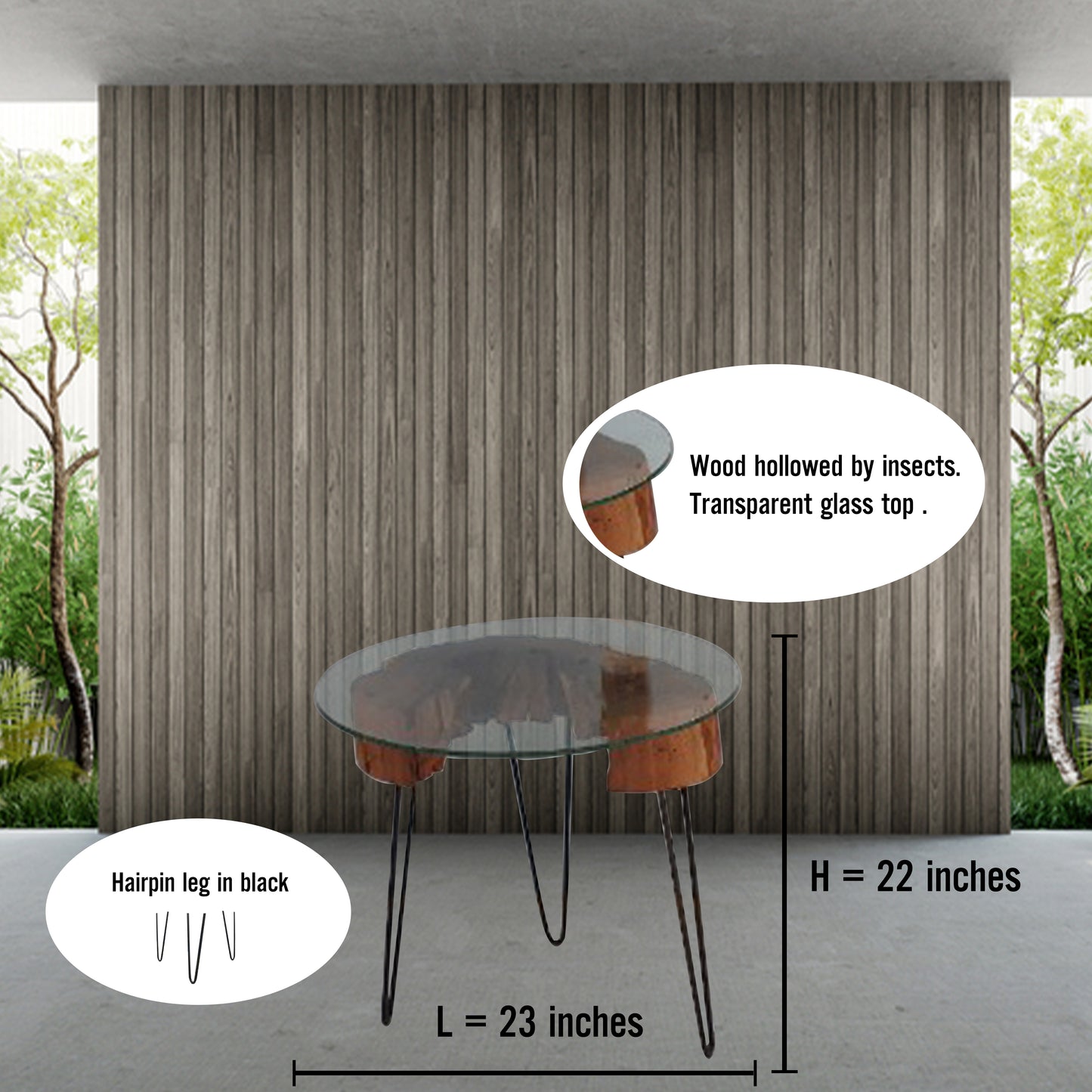 wooden table, hollow wooden table, craft table BG26