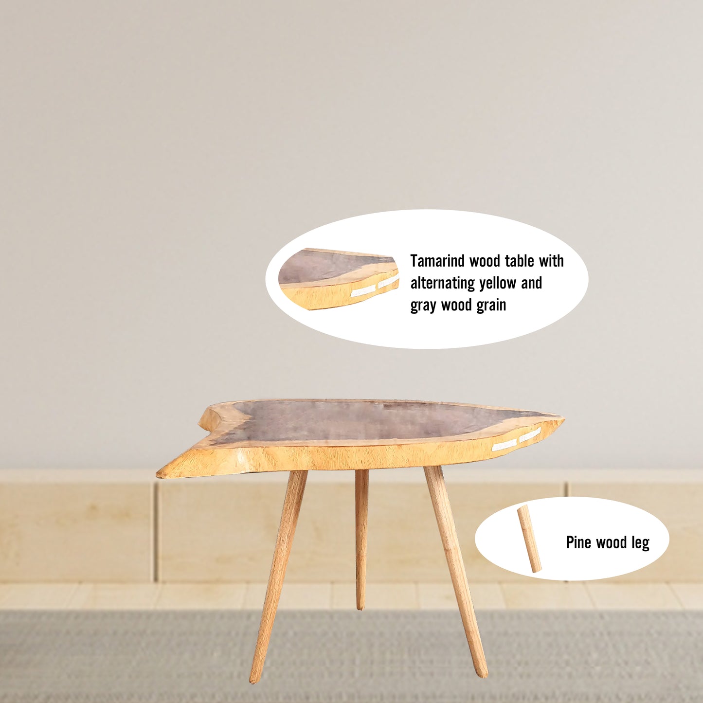 BG02; Wooden Table ; Rustic wooden table ; Coffee Table; end table