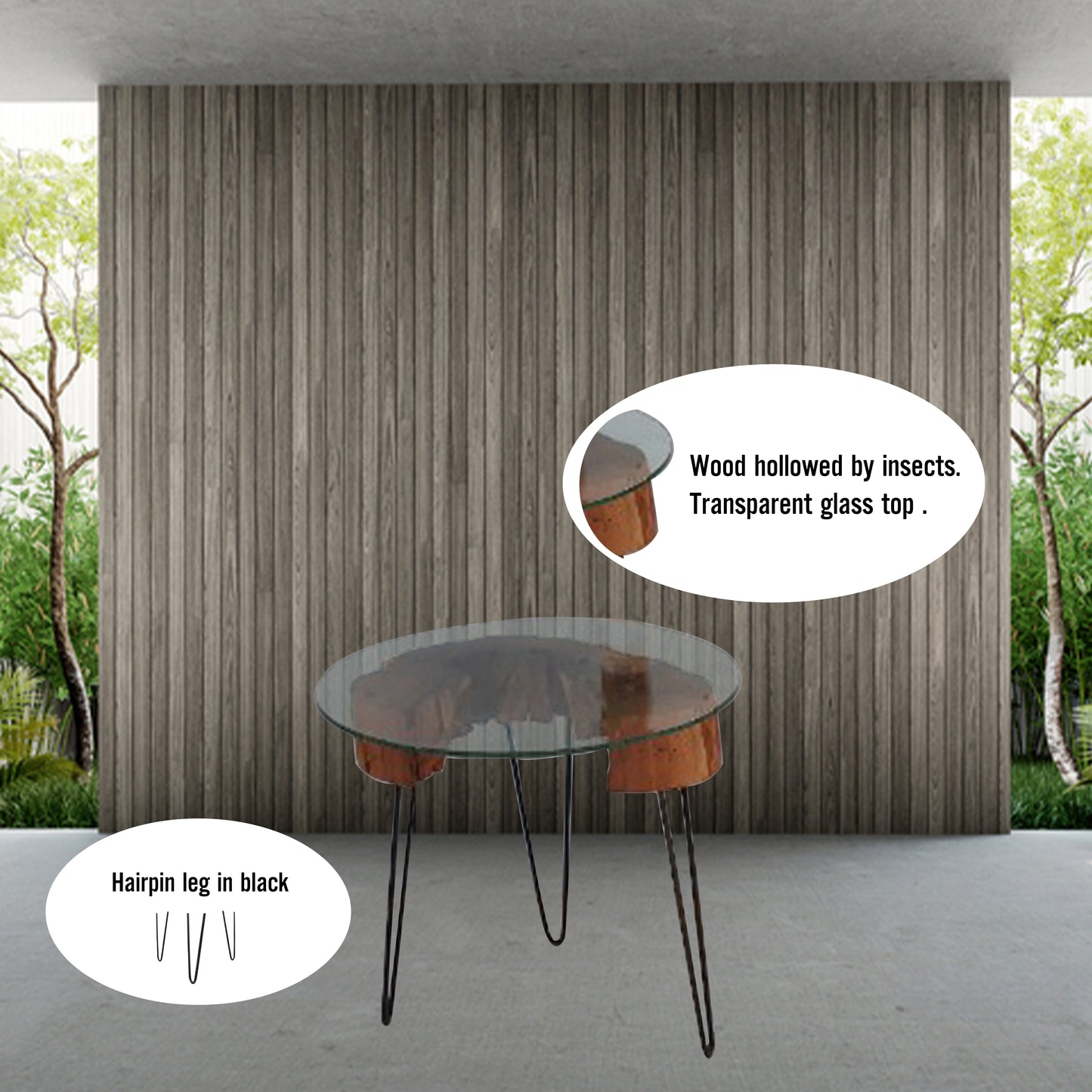 wooden table, hollow wooden table, craft table BG26