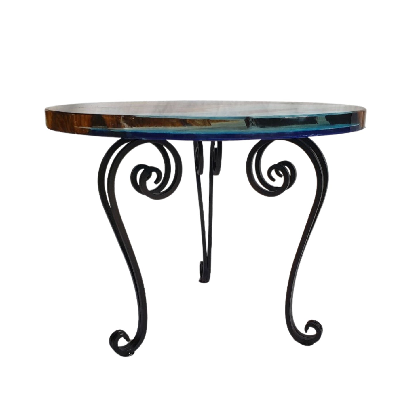 Epoxy coffee table B245, Oval style