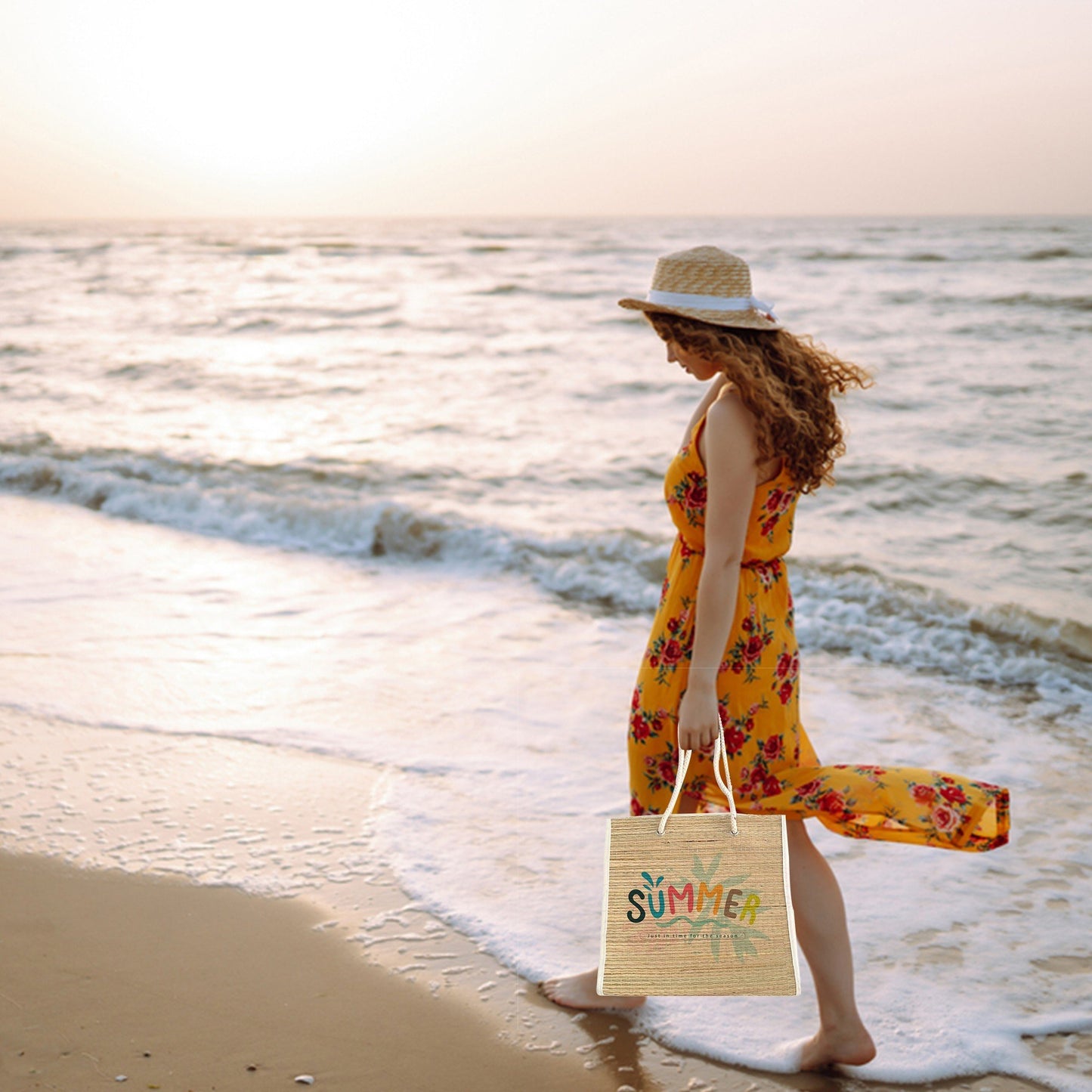 The Innovation Natural Real Straw Bag For Gift/Beach Bag
