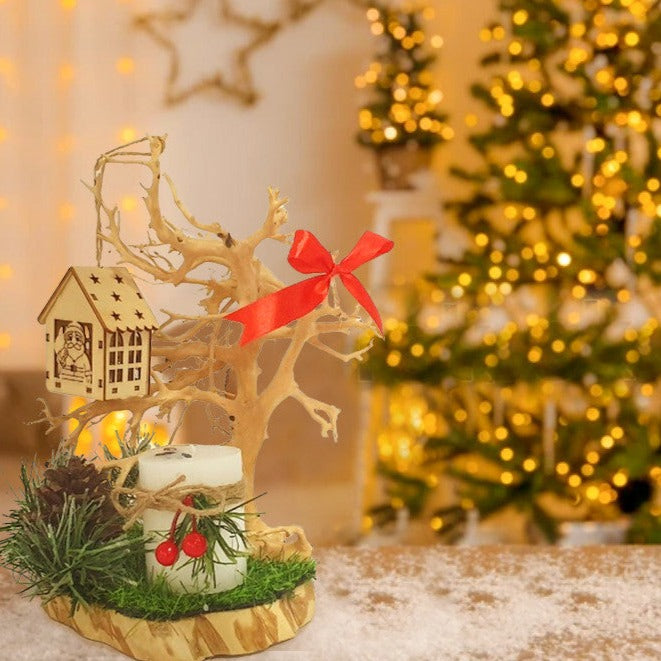 DN232-The set of Candle Holder, The Innovation scented Candle holder , Noel candle holder , christmas Gifts , Handmade candle holder ,  ; HOME DECOR; SCENTED CANDLE ; GIFTS