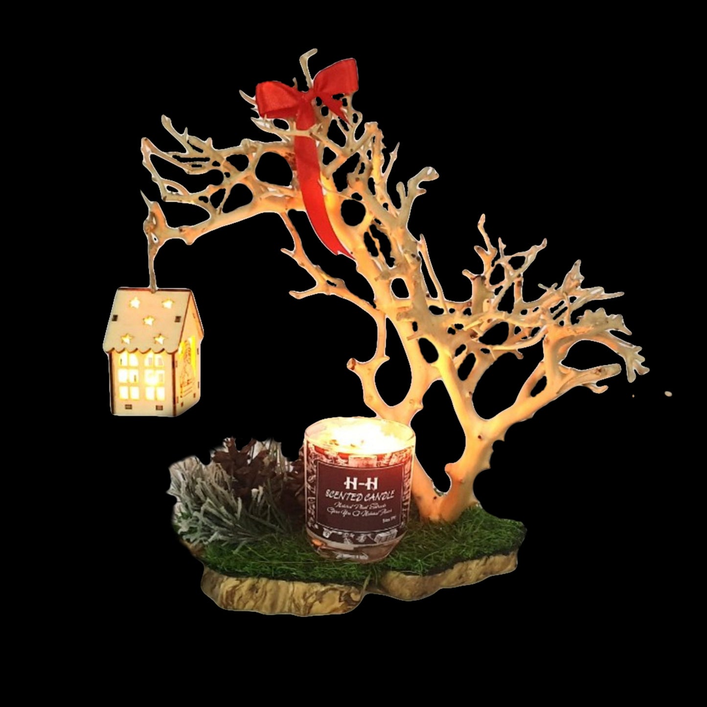 DN247-The set of Candle Holder, The Innovation scented Candle holder , Noel candle holder , christmas Gifts , Handmade candle holder ,  ; HOME DECOR; SCENTED CANDLE ; GIFTS