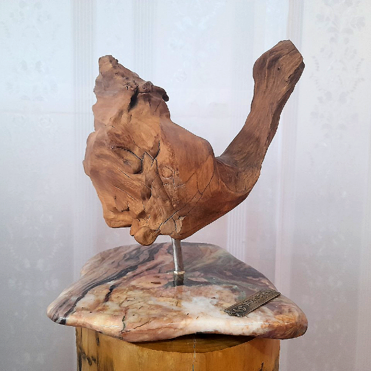 GTT09-Driftwood sculpture statues , gift , home decor